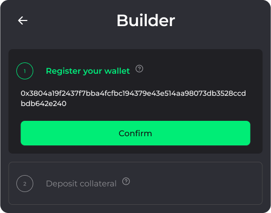 Builder Registration
